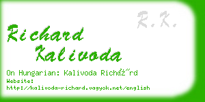 richard kalivoda business card